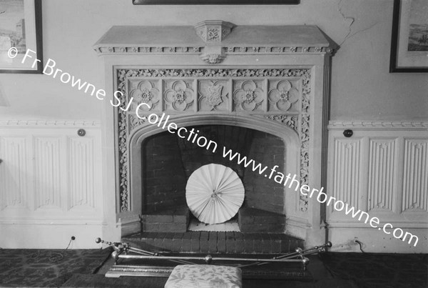 LISMORE CASTLE  DUKES STUDY FIREPLACE